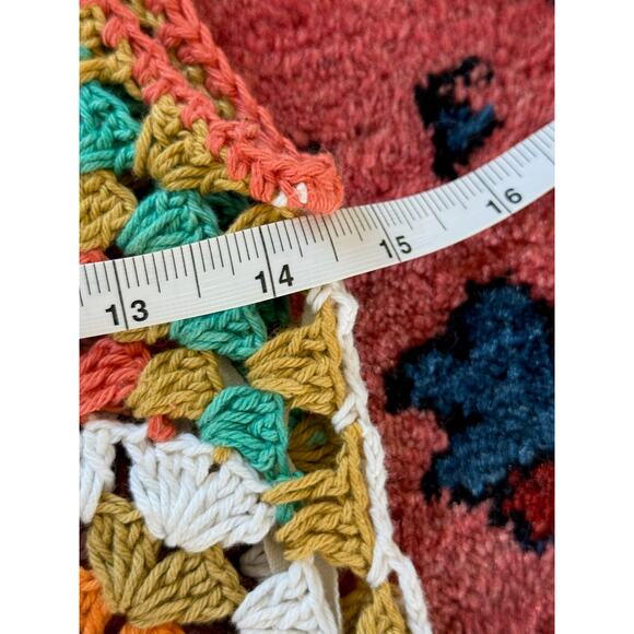 Alemais Crochet Maxi Dress 6 Granny Square Women's Resort Pool Beach - Picture 12 of 12